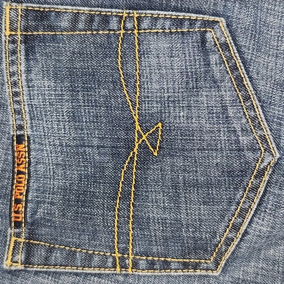 U.S. Polo Assn. Mens Heritage Blue Relaxed Straight Leg Denim Jeans Size 30 X 30 - Picture 13 of 14